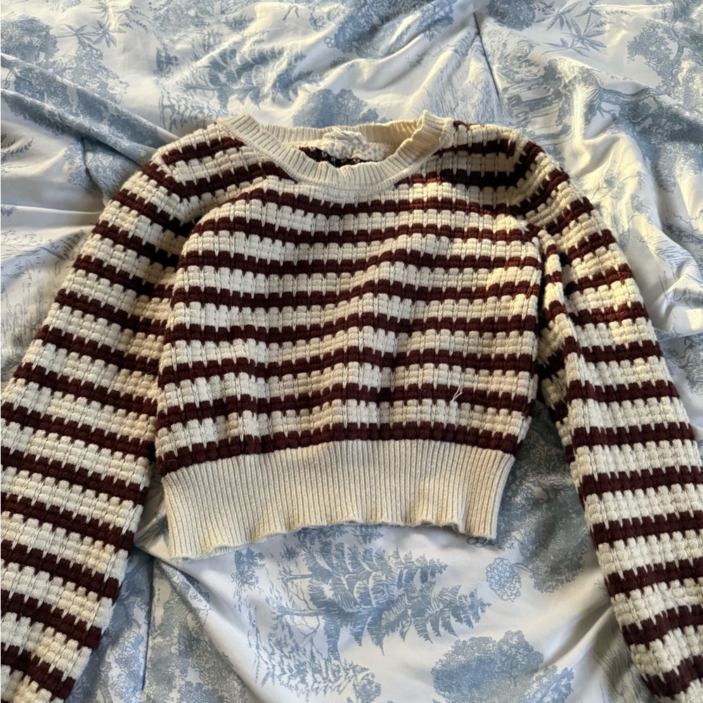 Striped Cropped Sweater